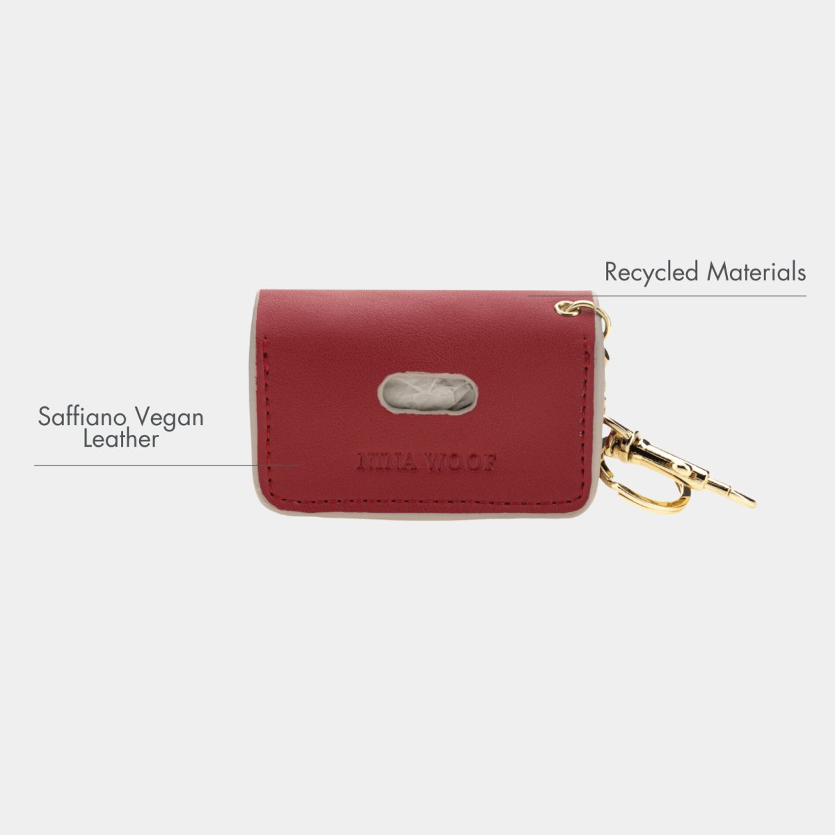 Waste Bag Holder - Vegan Leather - Bag Dispenser